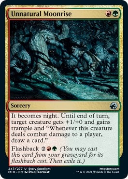 Image for Unnatural Moonrise (247) [Innistrad: Midnight Hunt] - Magic: The Gathering