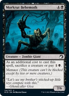 Image for Morkrut Behemoth (114) [Innistrad: Midnight Hunt] - Magic: The Gathering