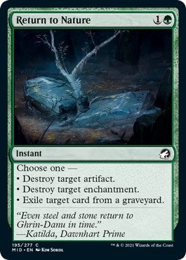Image for Return to Nature (195) [Innistrad: Midnight Hunt] - Magic: The Gathering