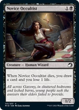 Image for Novice Occultist (117) [Innistrad: Midnight Hunt] - Magic: The Gathering