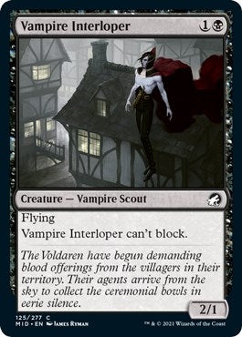 Image for Vampire Interloper (125) [Innistrad: Midnight Hunt] - Magic: The Gathering