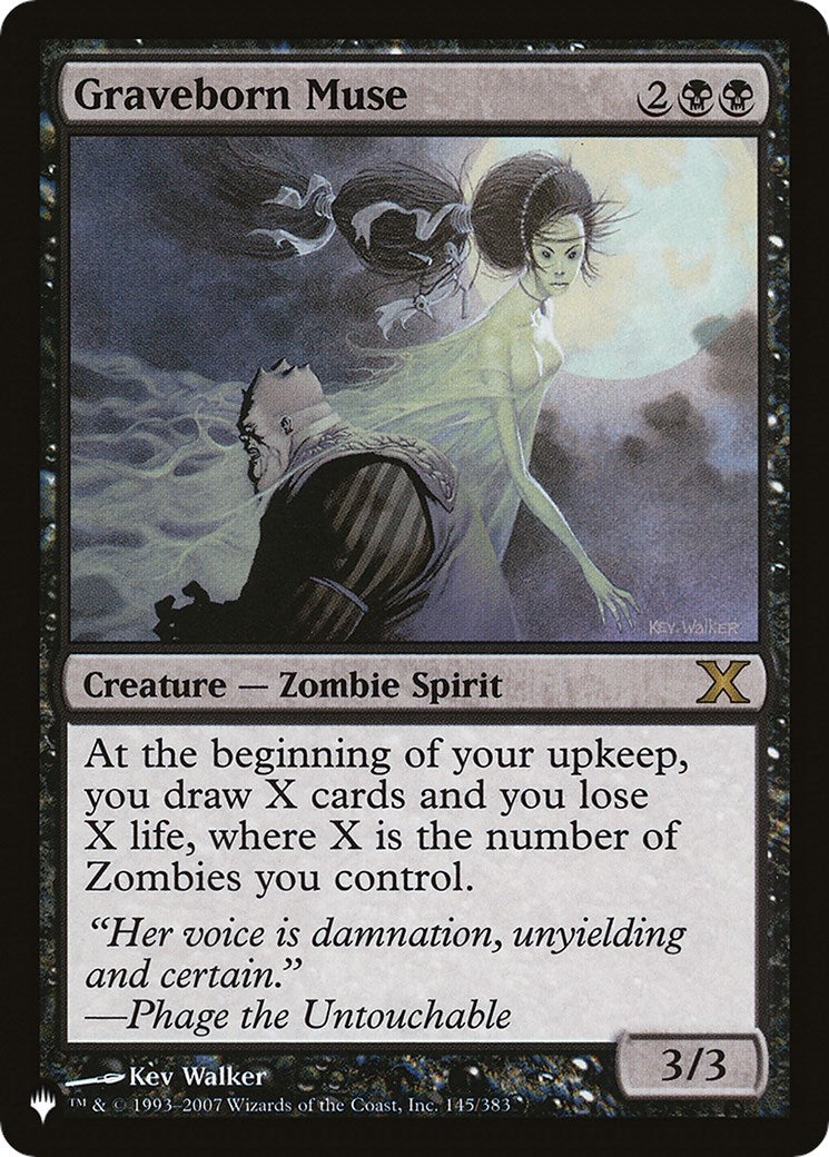 Image for Graveborn Muse (145/383) [The List Reprints] - Magic: The Gathering