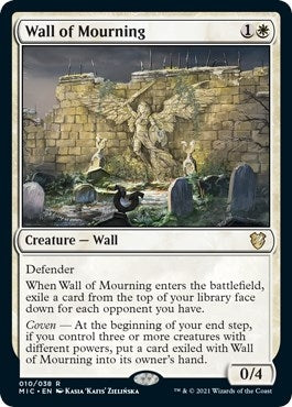 Image for Wall of Mourning (10) [Innistrad: Midnight Hunt] - Magic: The Gathering
