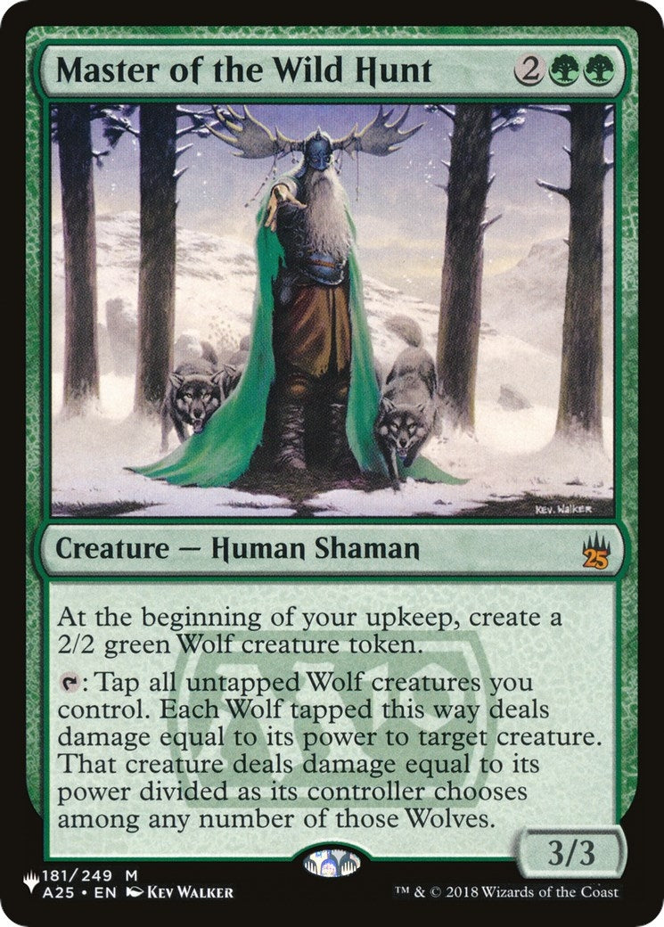 Image for Master of the Wild Hunt (181/249) [The List Reprints] - Magic: The Gathering