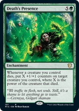 Image for Death's Presence (137) [Innistrad: Midnight Hunt] - Magic: The Gathering