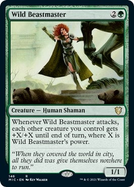 Image for Wild Beastmaster (146) [Innistrad: Midnight Hunt] - Magic: The Gathering