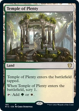 Image for Temple of Plenty (185) [Innistrad: Midnight Hunt] - Magic: The Gathering