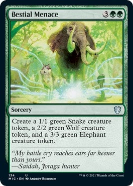 Image for Bestial Menace (134) [Innistrad: Midnight Hunt] - Magic: The Gathering