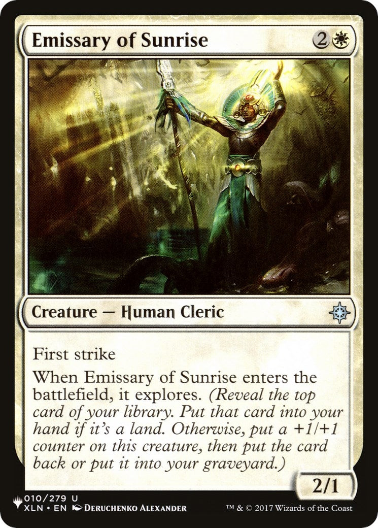 Image for Emissary of Sunrise (010/279) [The List Reprints] - Magic: The Gathering