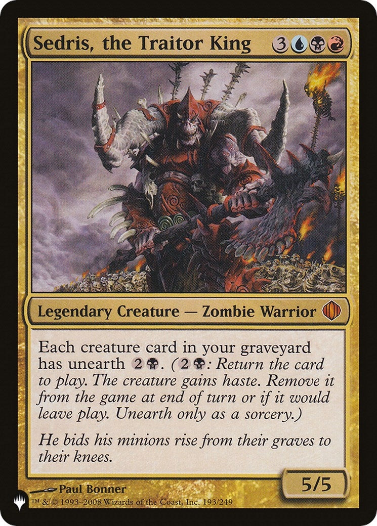 Image for Sedris, the Traitor King (193/249) [The List Reprints] - Magic: The Gathering