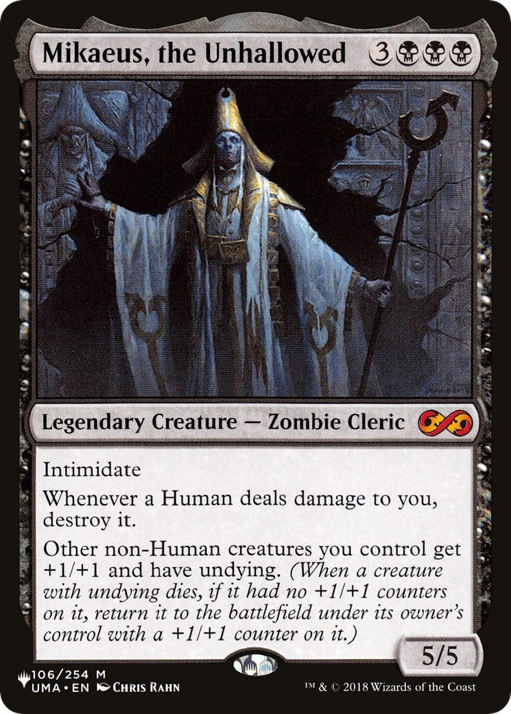 Image for Mikaeus, the Unhallowed (106/254) [The List Reprints] - Magic: The Gathering