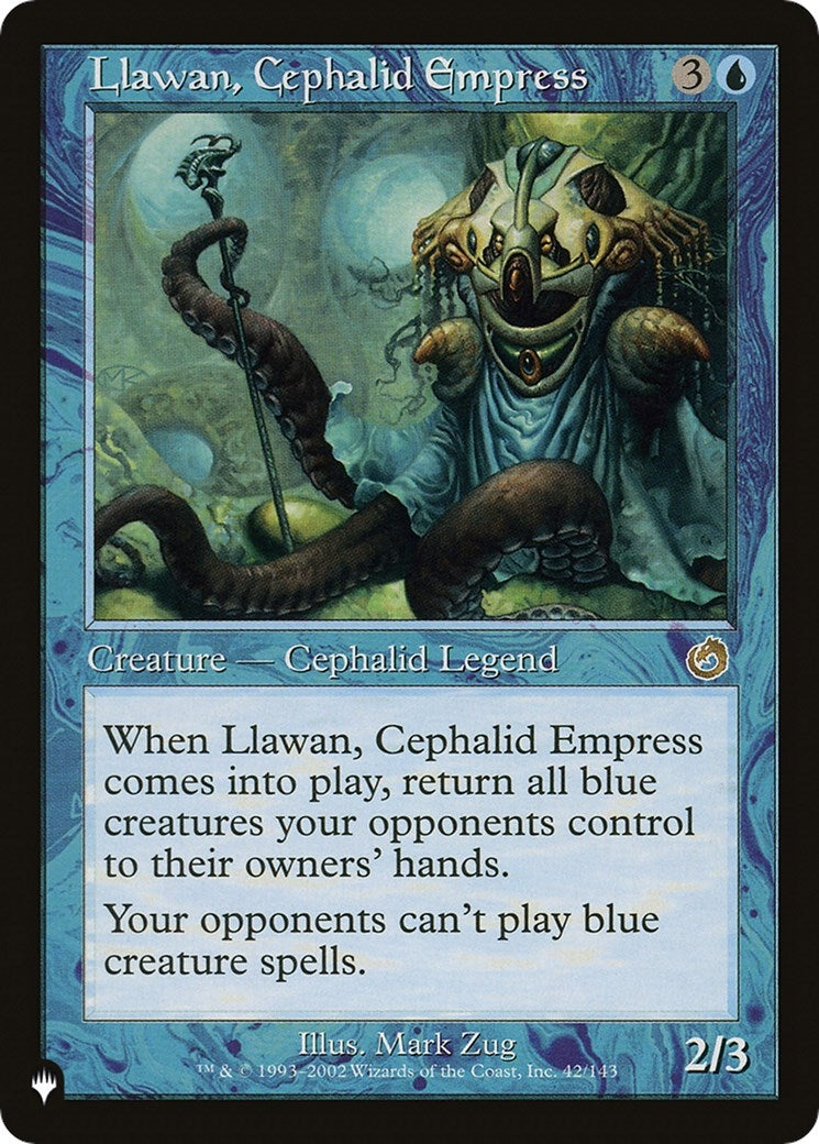Image for Llawan, Cephalid Empress (42/143) [The List Reprints] - Magic: The Gathering