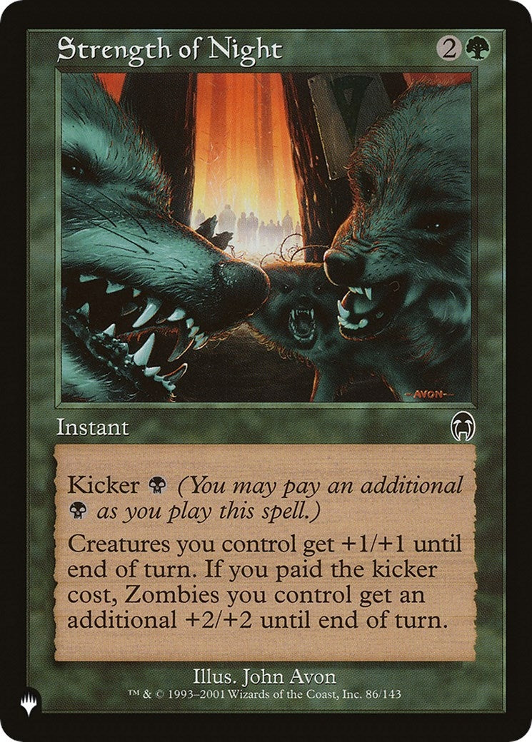 Image for Strength of Night (86/143) [The List Reprints] - Magic: The Gathering