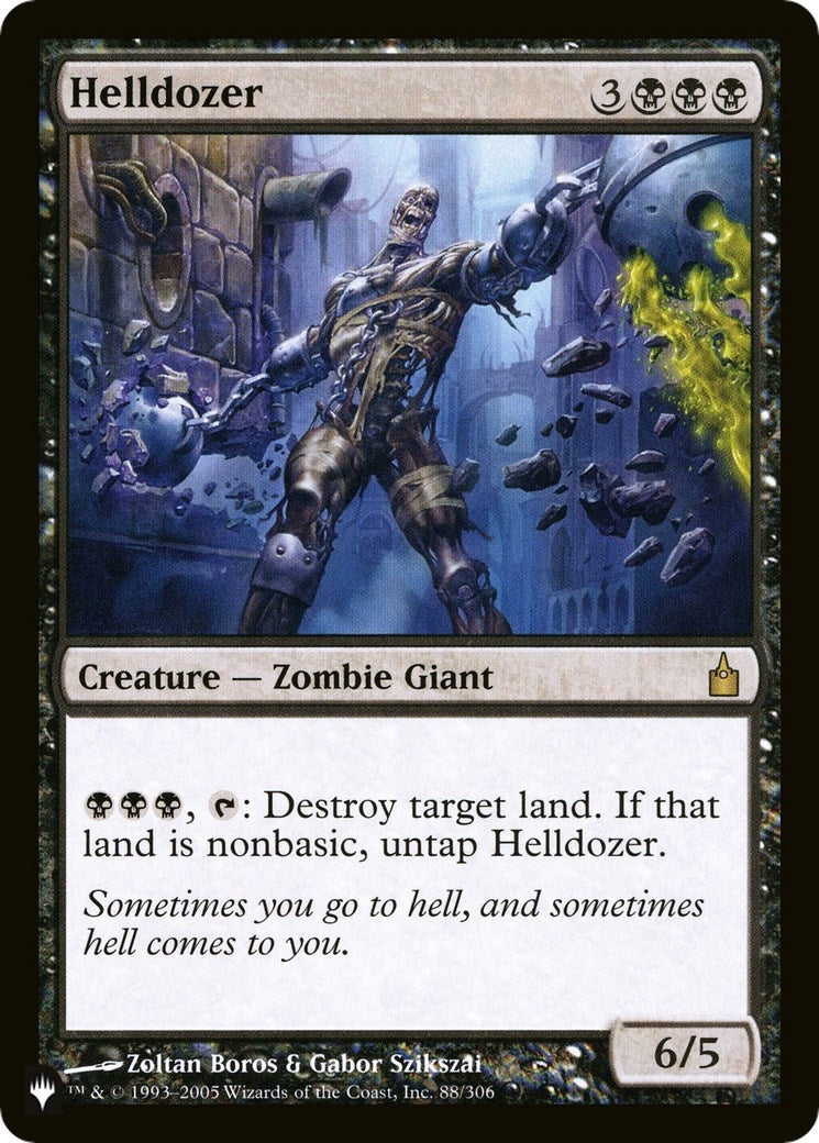 Image for Helldozer (88/306) [The List Reprints] - Magic: The Gathering