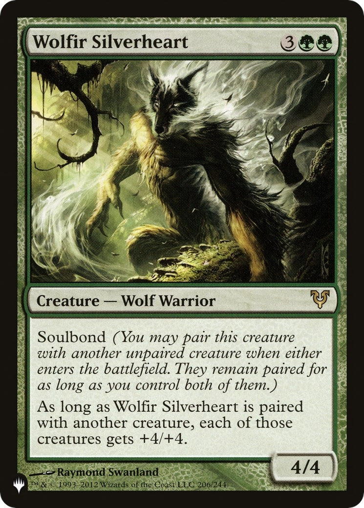 Image for Wolfir Silverheart (206/244) [The List Reprints] - Magic: The Gathering