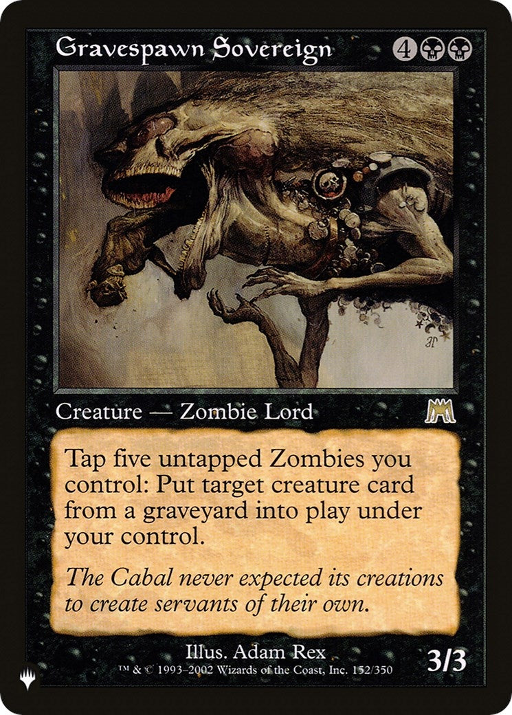 Image for Gravespawn Sovereign (152/350) [The List Reprints] - Magic: The Gathering