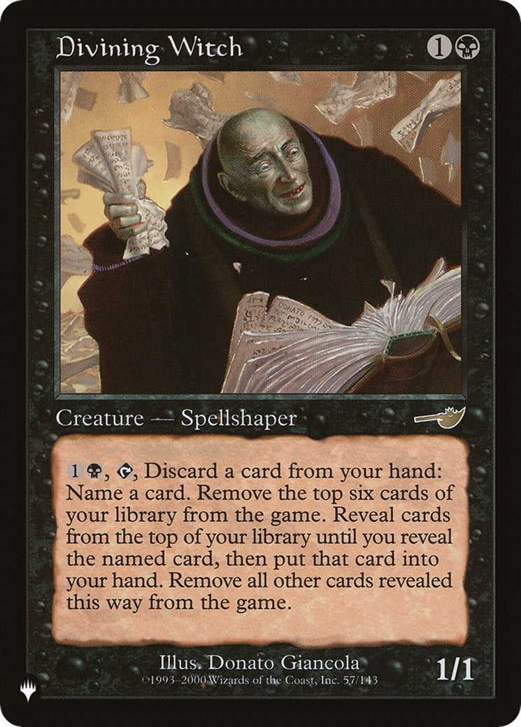 Image for Divining Witch (57/143) [The List Reprints] - Magic: The Gathering