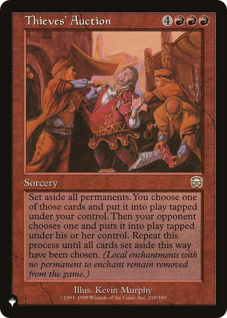 Image for Thieves' Auction (218/350) [The List Reprints] - Magic: The Gathering