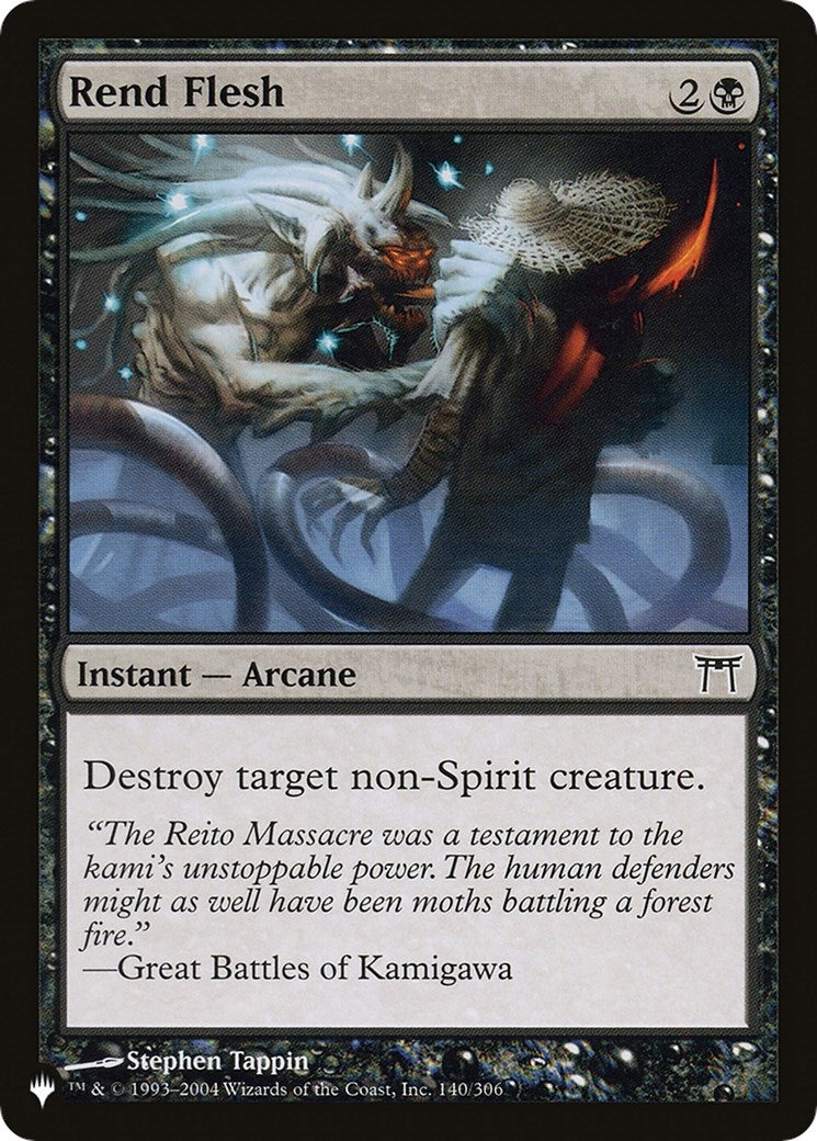 Image for Rend Flesh (140/306) [The List Reprints] - Magic: The Gathering