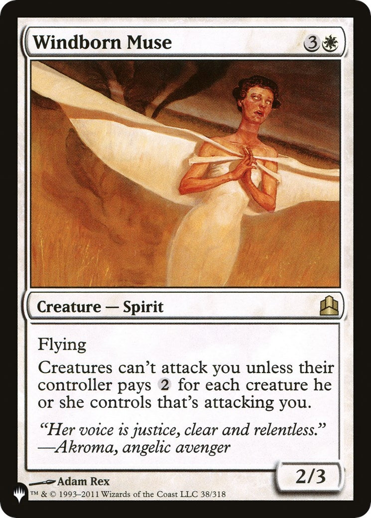 Image for Windborn Muse (38/318) [The List Reprints] - Magic: The Gathering