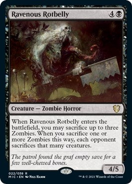 Image for Ravenous Rotbelly (22) [Innistrad: Midnight Hunt] - Magic: The Gathering