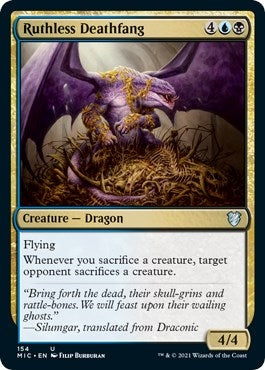 Image for Ruthless Deathfang (154) [Innistrad: Midnight Hunt] - Magic: The Gathering