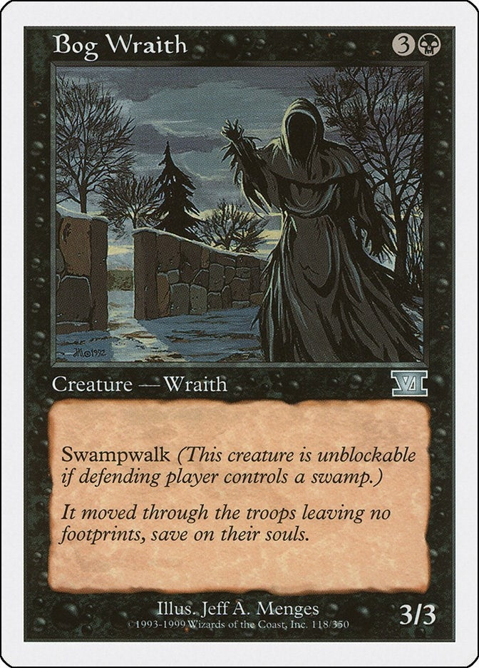 Image for Bog Wraith (118) [Classic Sixth Edition] - Magic: The Gathering