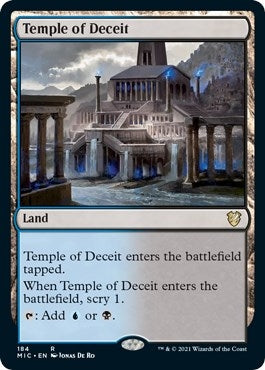 Image for Temple of Deceit (184) [Innistrad: Midnight Hunt] - Magic: The Gathering