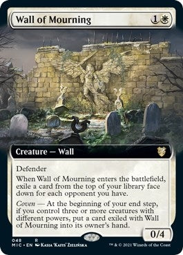 Image for Wall of Mourning (Extended Art) (48) [Innistrad: Midnight Hunt] - Magic: The Gathering