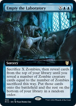 Image for Empty the Laboratory (Extended Art) (52) [Innistrad: Midnight Hunt] - Magic: The Gathering