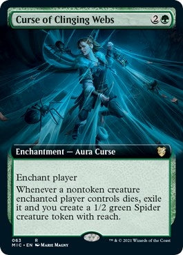 Image for Curse of Clinging Webs (Extended Art) (63) [Innistrad: Midnight Hunt] - Magic: The Gathering