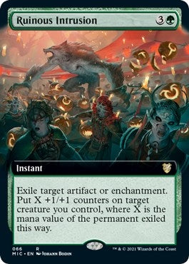 Image for Ruinous Intrusion (Extended Art) (66) [Innistrad: Midnight Hunt] - Magic: The Gathering
