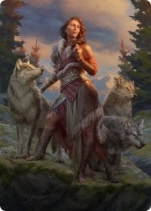 Image for Arlinn, the Pack's Hope Art Card (01/81) (1) [Innistrad: Midnight Hunt] - Magic: The Gathering