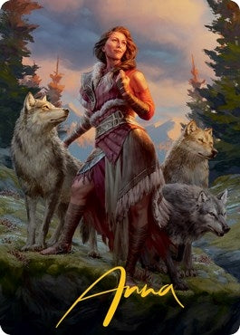 Image for Arlinn, the Pack's Hope Art Card (01/81) (Gold-Stamped Signature) (1) [Innistrad: Midnight Hunt] - Magic: The Gathering