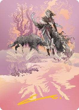 Image for Arlinn, the Pack's Hope Art Card (03/81) (Gold-Stamped Signature) (3) [Innistrad: Midnight Hunt] - Magic: The Gathering