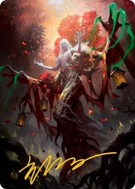 Image for Wrenn and Seven Art Card (Gold-Stamped Signature) (9) [Innistrad: Midnight Hunt] - Magic: The Gathering