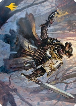Image for Brutal Cathar Art Card (Gold-Stamped Signature) (13) [Innistrad: Midnight Hunt] - Magic: The Gathering