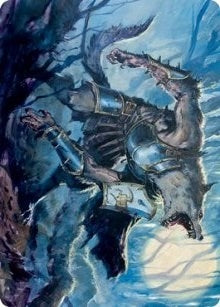 Image for Moonrage Brute Art Card (14) [Innistrad: Midnight Hunt] - Magic: The Gathering