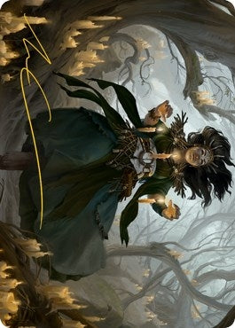 Image for Candlegrove Witch Art Card (15/81) (Gold-Stamped Signature) (15) [Innistrad: Midnight Hunt] - Magic: The Gathering