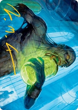 Image for Larder Zombie Art Card (Gold-Stamped Signature) (24) [Innistrad: Midnight Hunt] - Magic: The Gathering