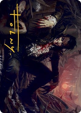 Image for Arrogant Outlaw Art Card (Gold-Stamped Signature) (33) [Innistrad: Midnight Hunt] - Magic: The Gathering