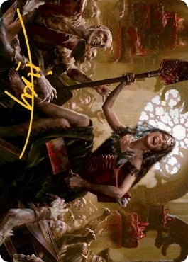 Image for Gisa, Glorious Resurrector Art Card (Gold-Stamped Signature) (35) [Innistrad: Midnight Hunt] - Magic: The Gathering
