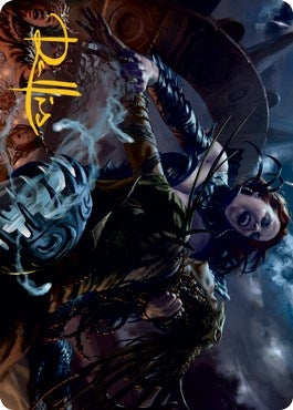 Image for Olivia's Midnight Ambush Art Card (Gold-Stamped Signature) (39) [Innistrad: Midnight Hunt] - Magic: The Gathering