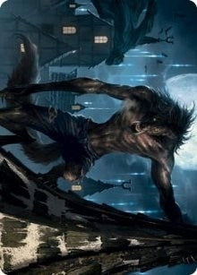 Image for Stalking Predator Art Card (40) [Innistrad: Midnight Hunt] - Magic: The Gathering