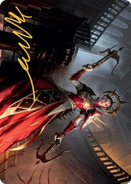 Image for Bloodthirsty Adversary Art Card (Gold-Stamped Signature) (41) [Innistrad: Midnight Hunt] - Magic: The Gathering