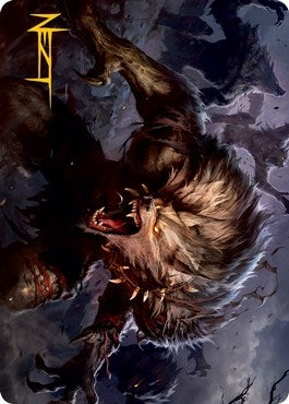 Image for Village Reavers Art Card (Gold-Stamped Signature) (45) [Innistrad: Midnight Hunt] - Magic: The Gathering