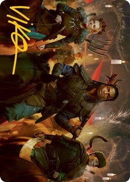 Image for Candlelit Cavalry Art Card (Gold-Stamped Signature) (48) [Innistrad: Midnight Hunt] - Magic: The Gathering
