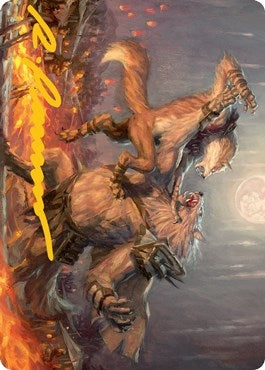Image for Duel for Dominance Art Card (Gold-Stamped Signature) (51) [Innistrad: Midnight Hunt] - Magic: The Gathering
