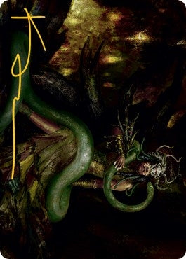 Image for Saryth, the Viper's Fang Art Card (Gold-Stamped Signature) (53) [Innistrad: Midnight Hunt] - Magic: The Gathering