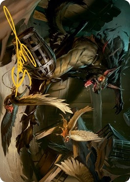 Image for Wing Shredder Art Card (Gold-Stamped Signature) (55) [Innistrad: Midnight Hunt] - Magic: The Gathering